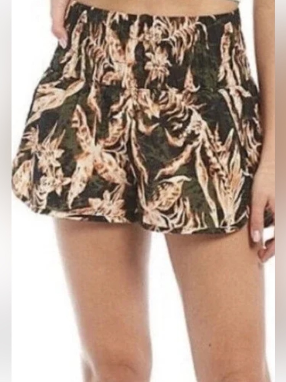 Free People The Way Home Floral Plum Large Shorts